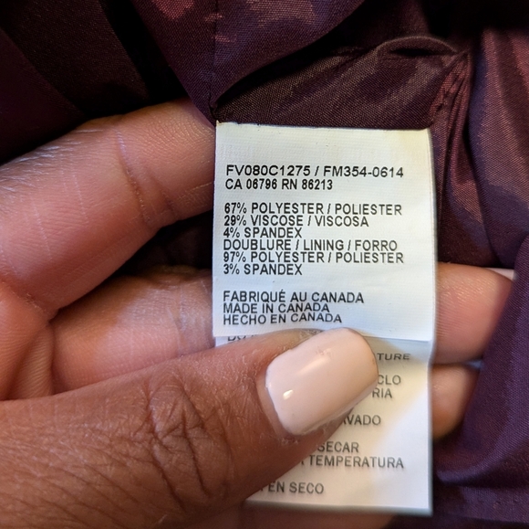 Tristan| NWOT Burgundy Midi Skirt - Picture 7 of 10